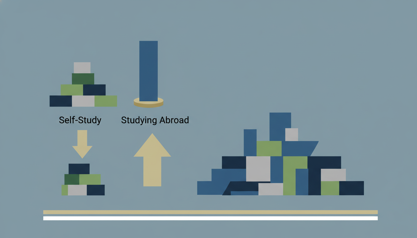 費用面での徹底比較：独学と留学の現実的なコスト